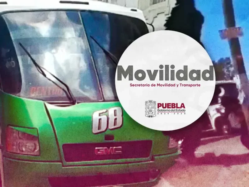 Secretaría de Movilidad de Puebla ofrece acompañamiento a estudiante golpeado por chofer de Ruta 68