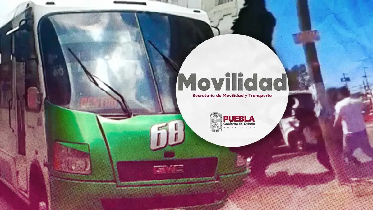 Secretaría de Movilidad de Puebla ofrece acompañamiento a estudiante golpeado por chofer de Ruta 68