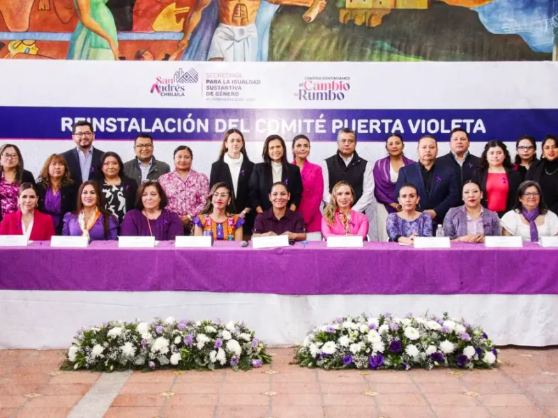 Protección y apoyo a mujeres en San Andrés Cholula con Puerta Violeta