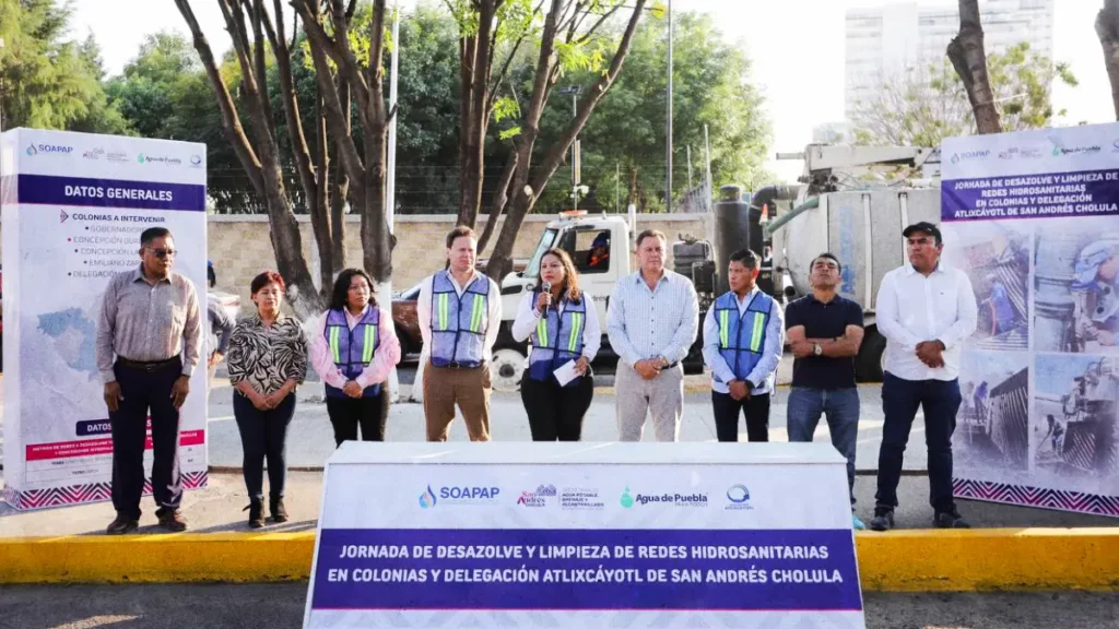Refuerza San Andrés Cholula el mantenimiento hidrosanitario