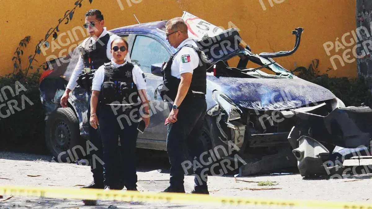 Una automovilista falleció por un choque y volcadura, en el Barrio de San Antonio, Puebla