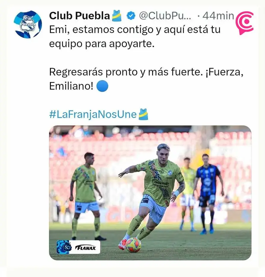 Emiliano Gómez sufre convulsión en el juego Club Puebla vs Querétaro del Clausura 2025