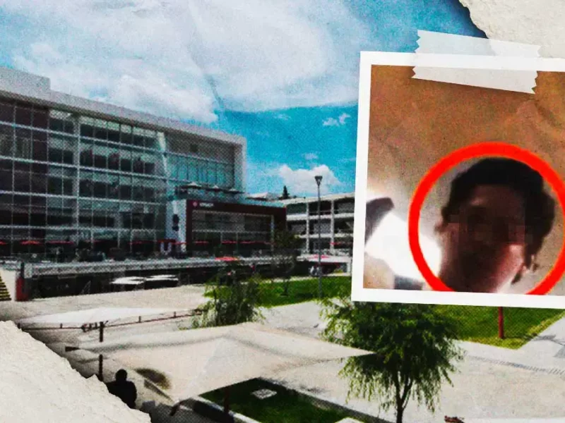 Graban a alumno de Upaep mientras agrede a su novia; lo dan de baja