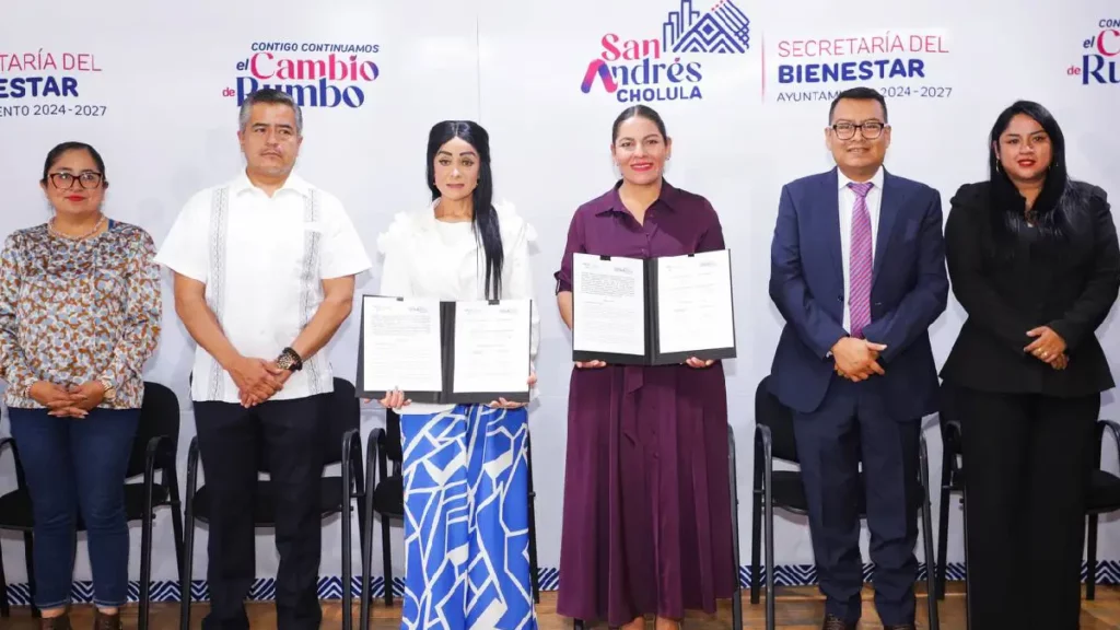 San Andrés Cholula y la CDH Puebla firman convenio para fortalecer los derechos humanos