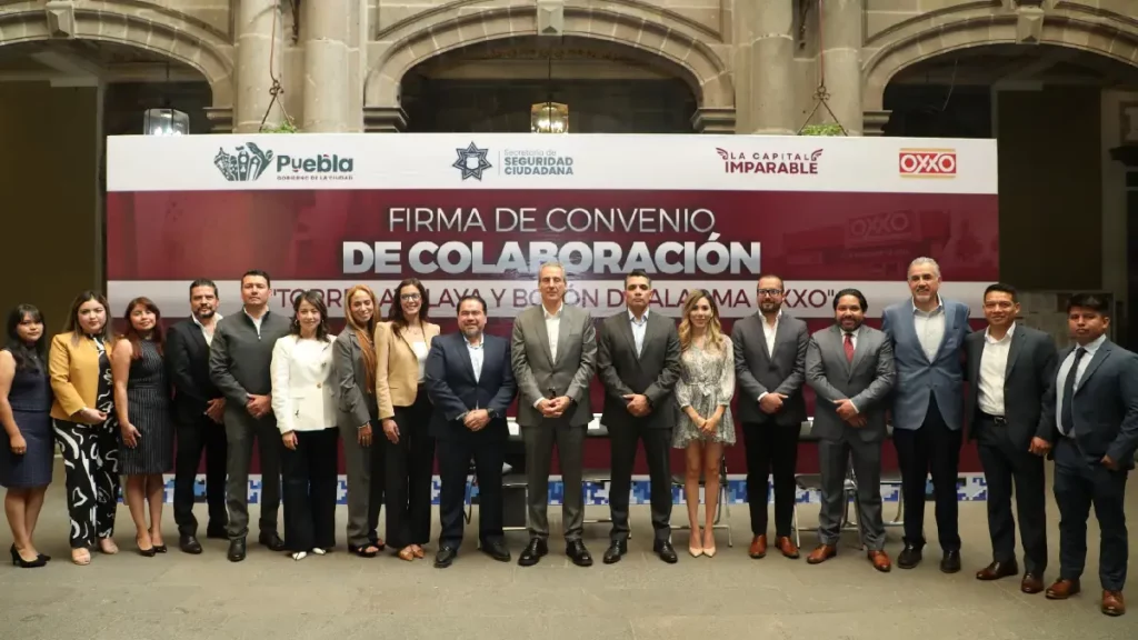 Gobierno de la Ciudad firma de Convenio de Colaboración “Torres Atalaya y Botón de Alarma OXXO”