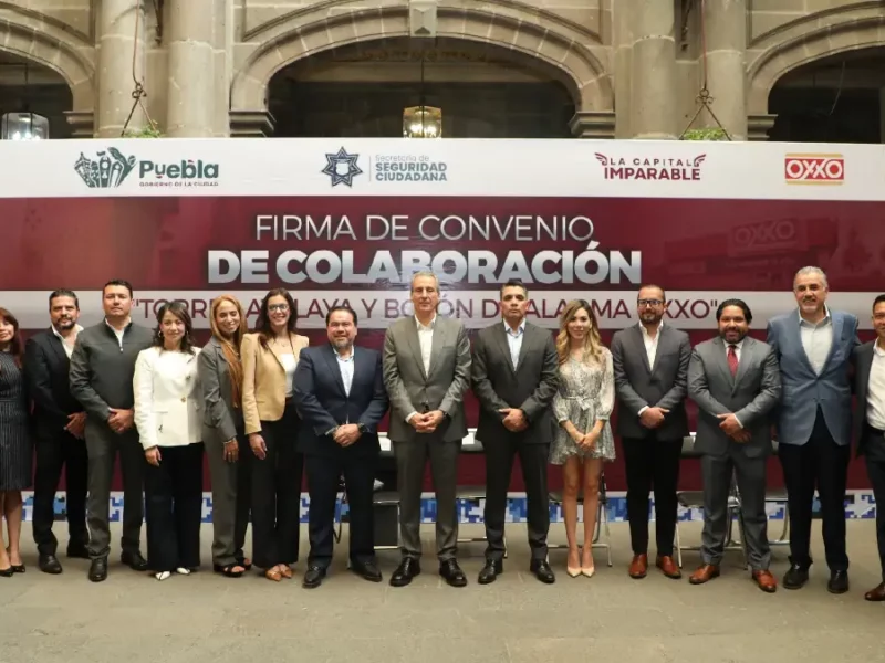 Gobierno de la Ciudad firma de Convenio de Colaboración “Torres Atalaya y Botón de Alarma OXXO”