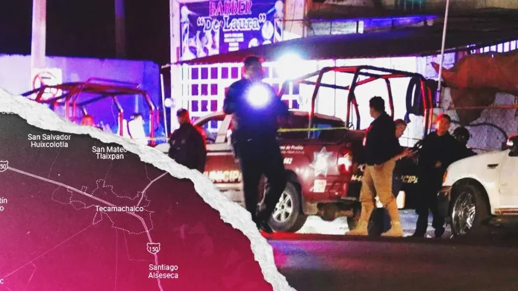 Matan a balazos a hombre frente a barbería en Tecamachalco, Puebla; agresores huyeron del lugar 