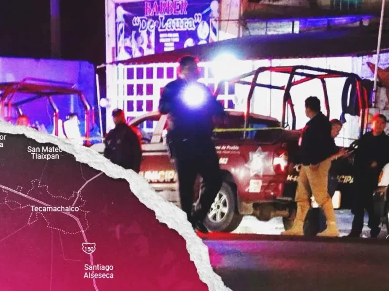 Matan a balazos a hombre frente a barbería en Tecamachalco, Puebla; agresores huyeron del lugar 