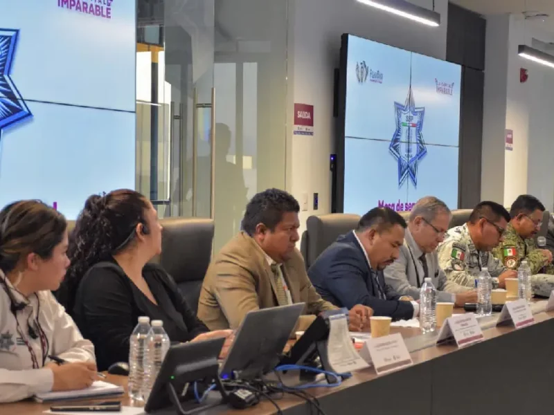 Con mesa de seguridad, gobierno de la ciudad fortalece paz social en Puebla
