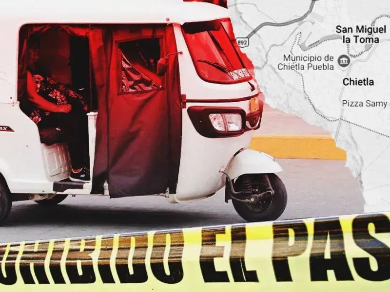Motociclista mató a balazos a mototaxista en Chietla, Puebla; la víctima iba acompañado de niños