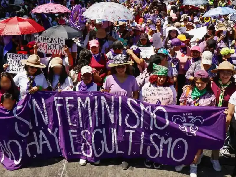 Día Internacional de la Mujer 2025 se conmemora en Puebla con marchas de diferentes colectivos