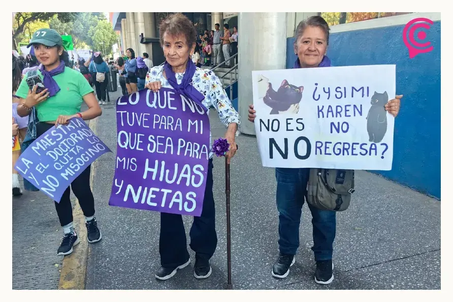 Marea Morada retumbó a Puebla con la exigencia de justicia este 8M de 2025