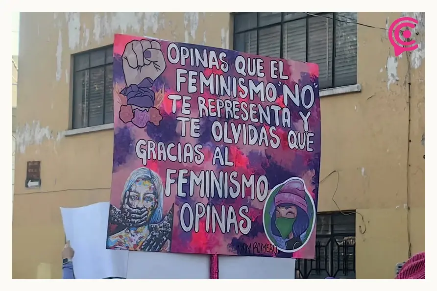 Marea Morada retumbó a Puebla con la exigencia de justicia este 8M de 2025