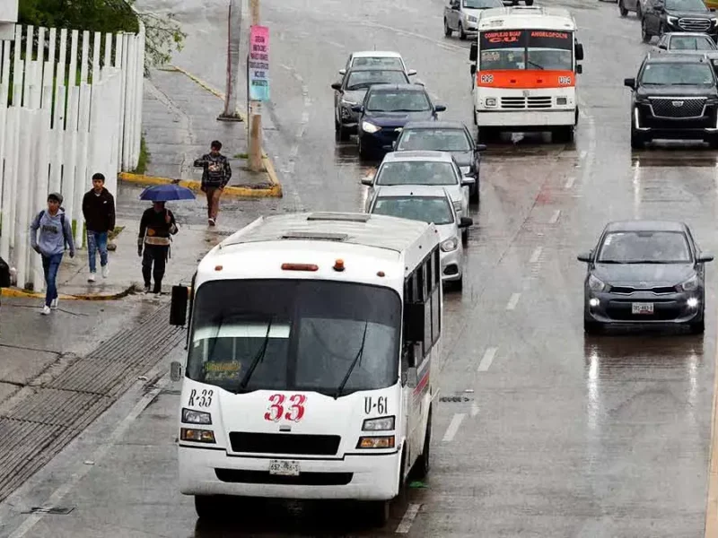Rutas del transporte público infraccionadas por SMT en Puebla la primera semana de marzo