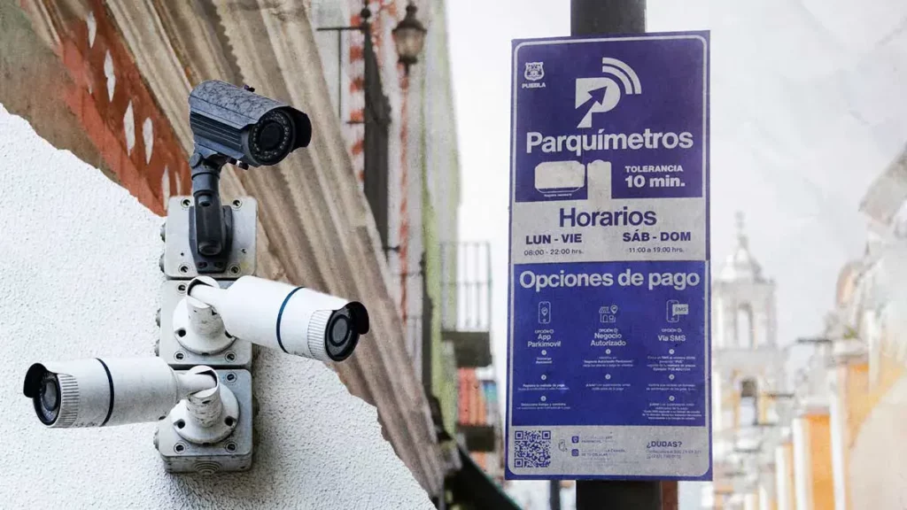 Ayuntamiento de Puebla vigilará con cámaras el uso correcto de espacio de parquímetros