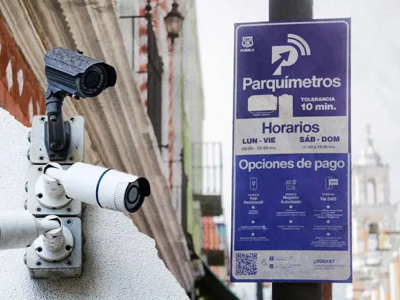 Ayuntamiento de Puebla vigilará con cámaras el uso correcto de espacio de parquímetros