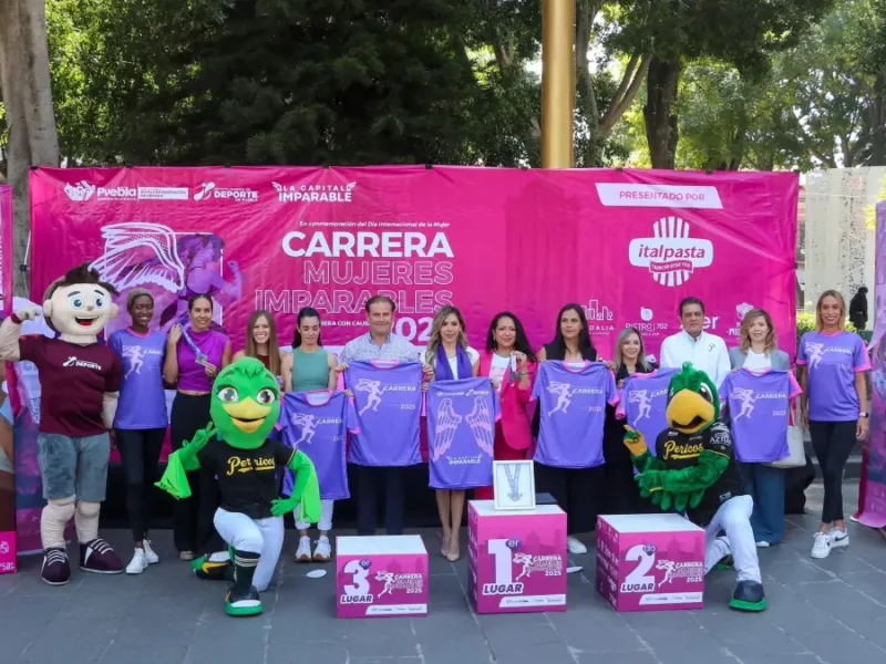 IMDP y la Secretaría de Igualdad Sustantiva presentan la playera y medalla de la Carrera “Mujeres Imparables”