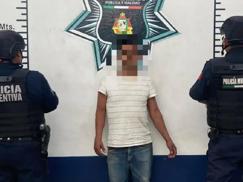 Secretaría de seguridad ciudadana de Atlixco evitan robo a institución pública de Metepec
