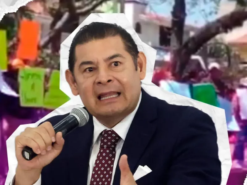 “No negociamos la ley”, advierte Alejandro Armenta sobre manifestación por detención de hermanos González Vieyra