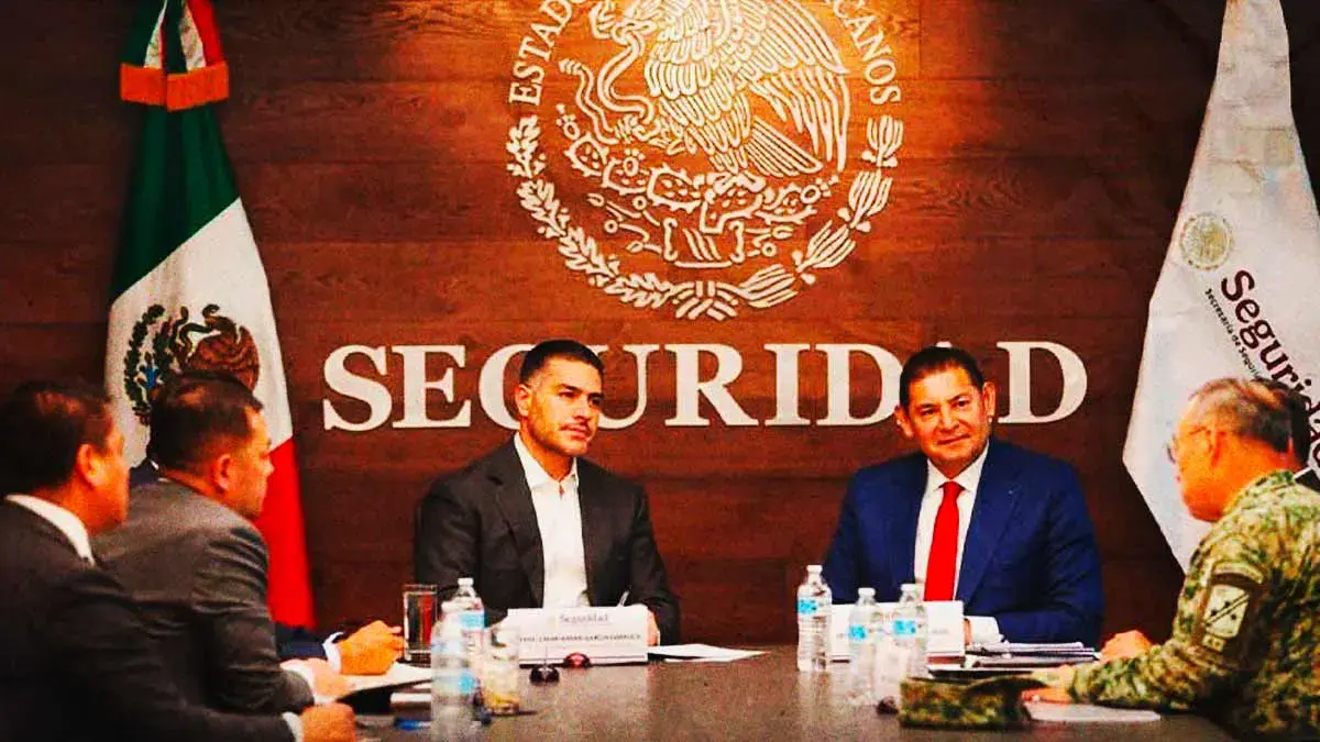 Alejandro Armenta se reúne con Omar García Harfuch para reforzar Estrategia Nacional de Seguridad