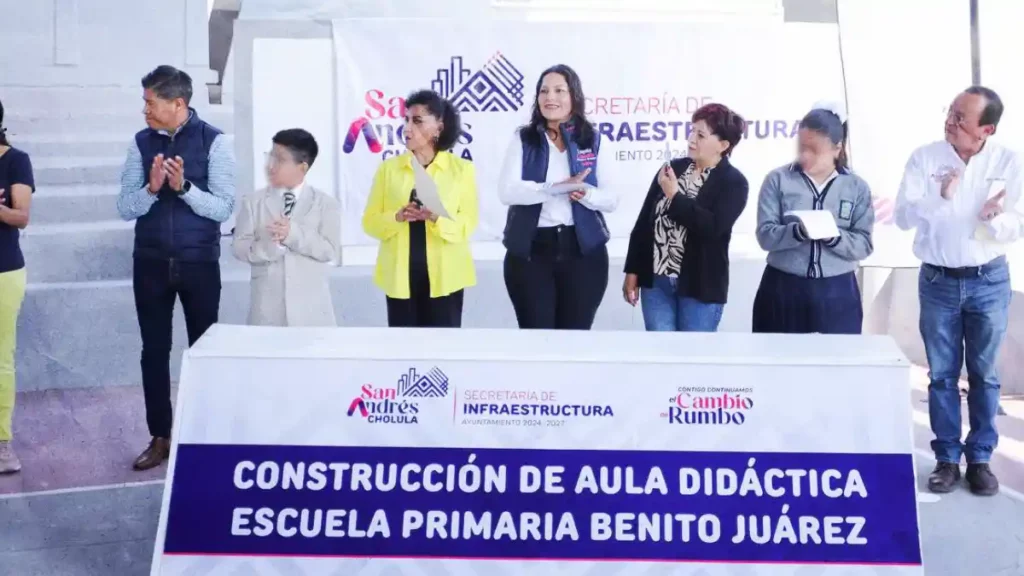 Fortalece Lupita Cuautle la educación con nueva aula didáctica en primaria Benito Juárez