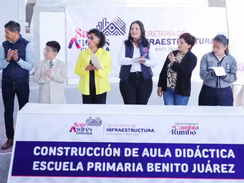 Fortalece Lupita Cuautle la educación con nueva aula didáctica en primaria Benito Juárez