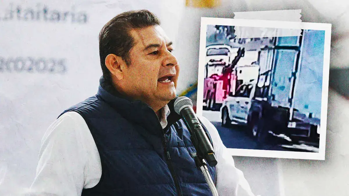 Alejandro Armenta ordena investigación contra policías estatales grabados durante presunto robo de carga en Puebla 