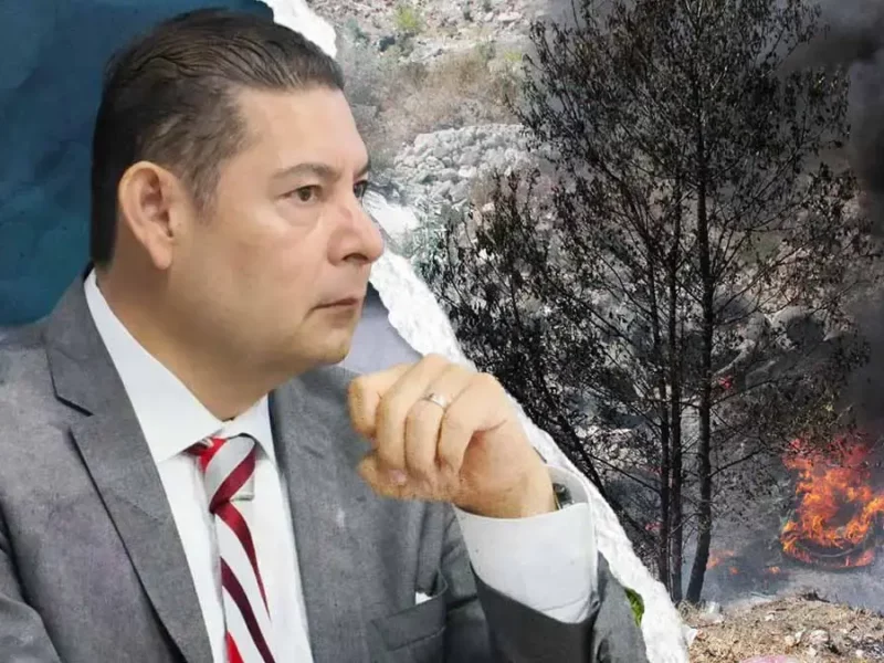 Alejandro Armenta advierte sanciones para quienes provoquen incendios en Puebla