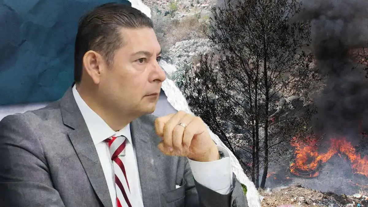 Alejandro Armenta advierte sanciones para quienes provoquen incendios en Puebla