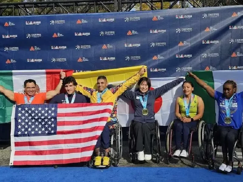 Gonzalo Valdovinos es tercer lugar del Maratón de Los Ángeles en Estados Unidos 