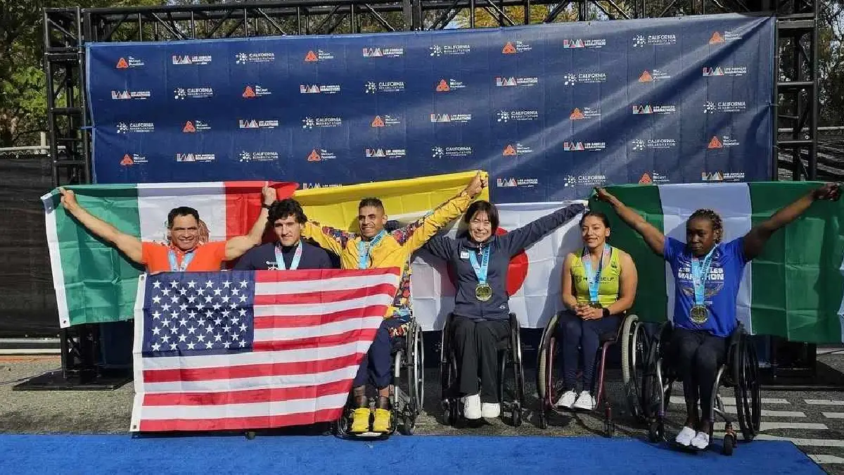 Gonzalo Valdovinos es tercer lugar del Maratón de Los Ángeles en Estados Unidos 