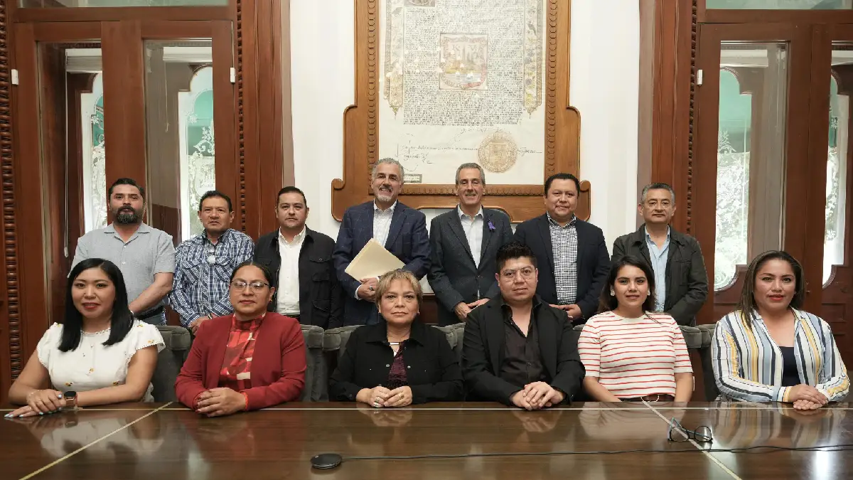 Sostiene Pepe Chedraui reunión con el Consejo Directivo del Sindicato del Ayuntamiento de Puebla