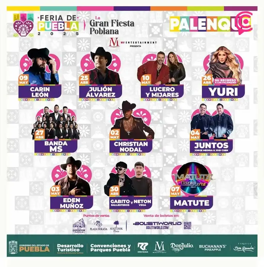 Gerardo Ortiz queda fuera del Palenque de la Feria de Puebla 2025 por proceso en EE.UU.