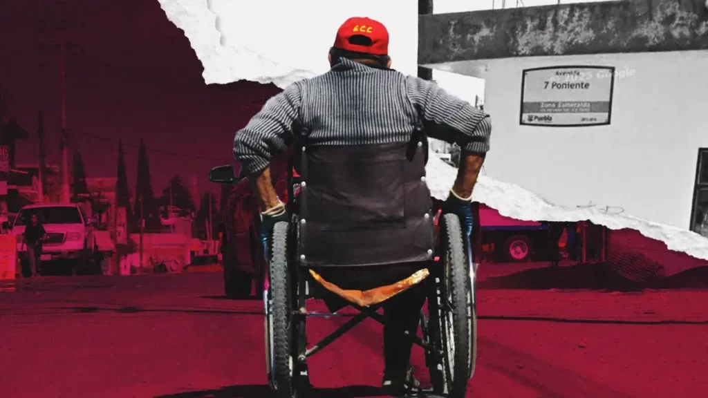 Adulto mayor murió por infarto en su silla de ruedas en Reforma Sur, Puebla