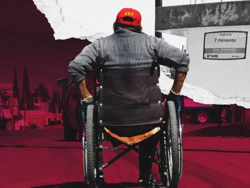 Adulto mayor murió por infarto en su silla de ruedas en Reforma Sur, Puebla