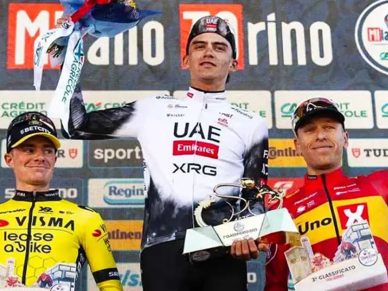 Tras ganar el Milán-Turín, multan a Isaac del Toro por “dañar la imagen del deporte”