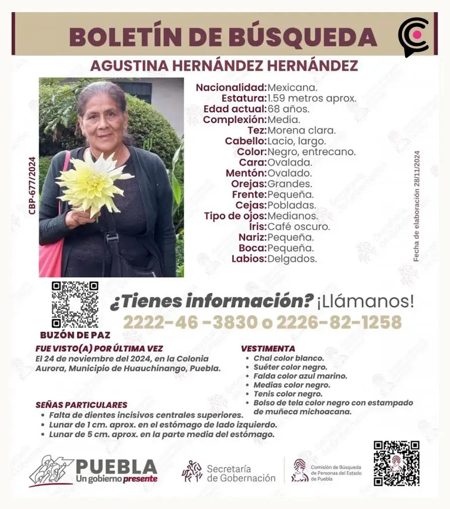 Detienen al secuestrador de fundadora de Aurora Roja en Huauchinango; la víctima aún no aparece