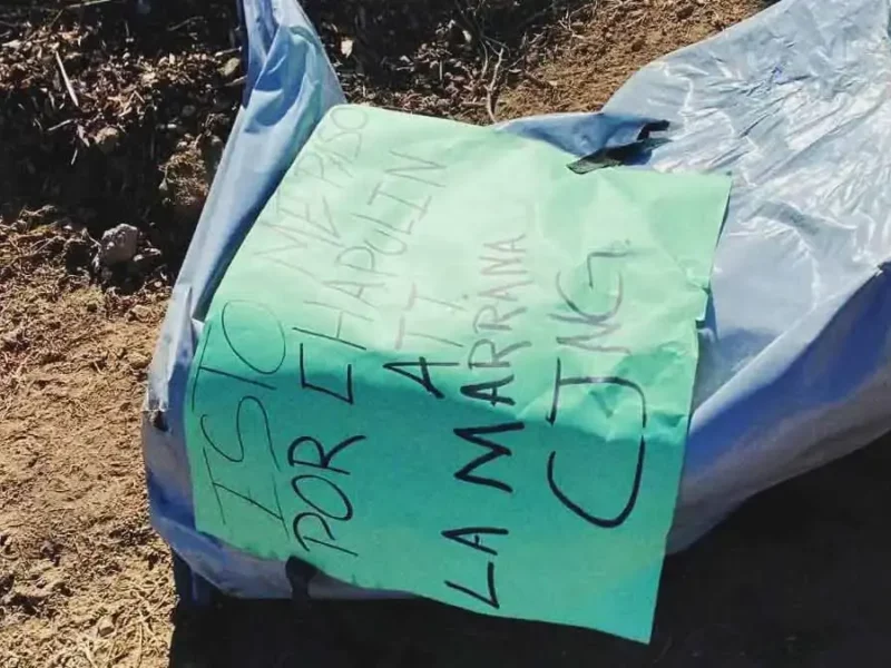 Descubren restos humanos embolsados en el municipio de San Matías Tlalancaleca, Puebla