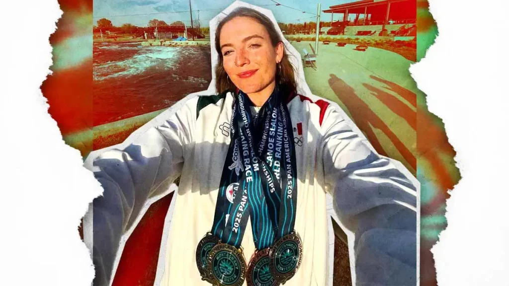 Sofía Reinoso ganó cuatro medallas en el Campeonato Panamericano de Canotaje Slalom y Kayak Cross