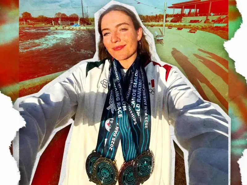 Sofía Reinoso ganó cuatro medallas en el Campeonato Panamericano de Canotaje Slalom y Kayak Cross