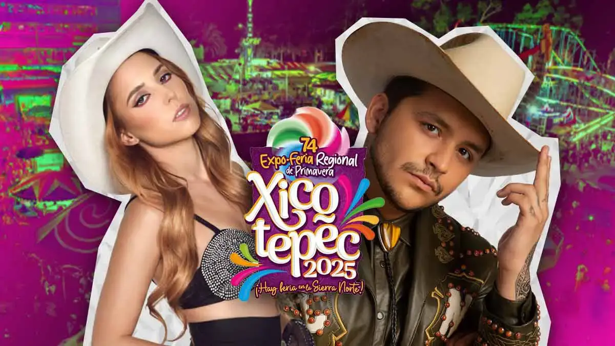 Christian Nodal, Majo Aguilar y más artistas en la Feria de Xicotepec 2025