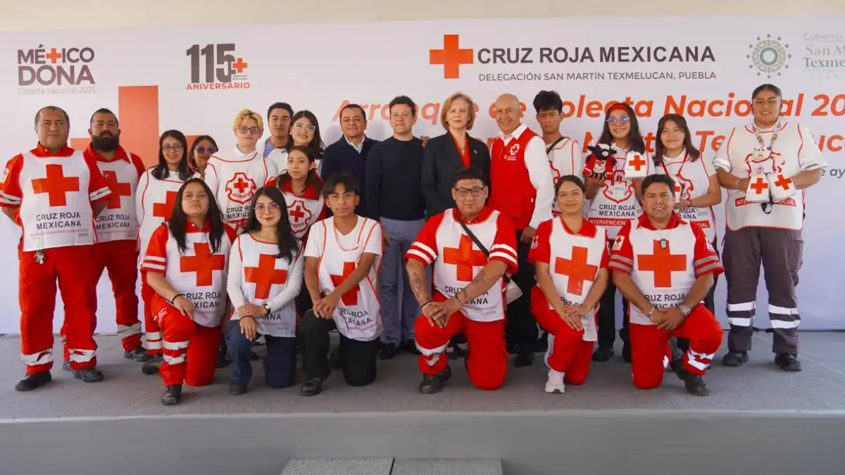 Arranca colecta anual de la Cruz Roja en San Martín Texmelucan
