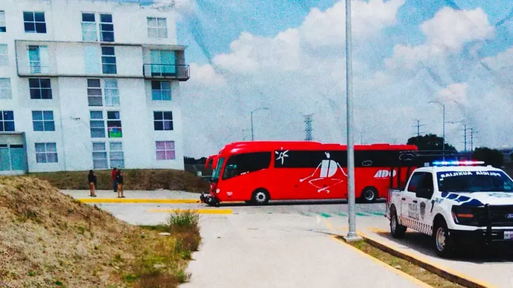 Motociclista murió tras ser impactado por autobús de ADO en San José Chiapa, Puebla