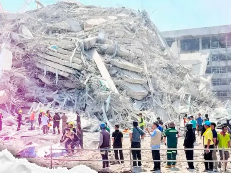 Terremoto de 7.7 sacude Birmania y Tailandia; declaran Bangkok como zona de desastre