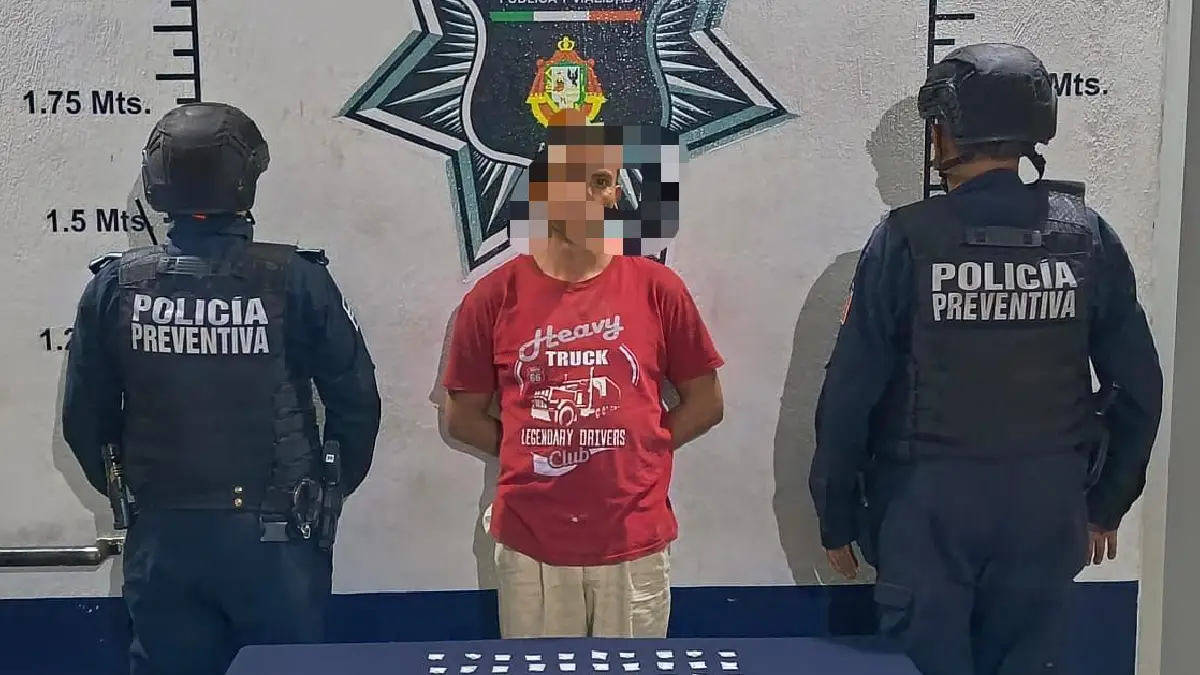Policías de Atlixco detienen a sospechoso por delitos contra la salud; violó sellos de seguridad