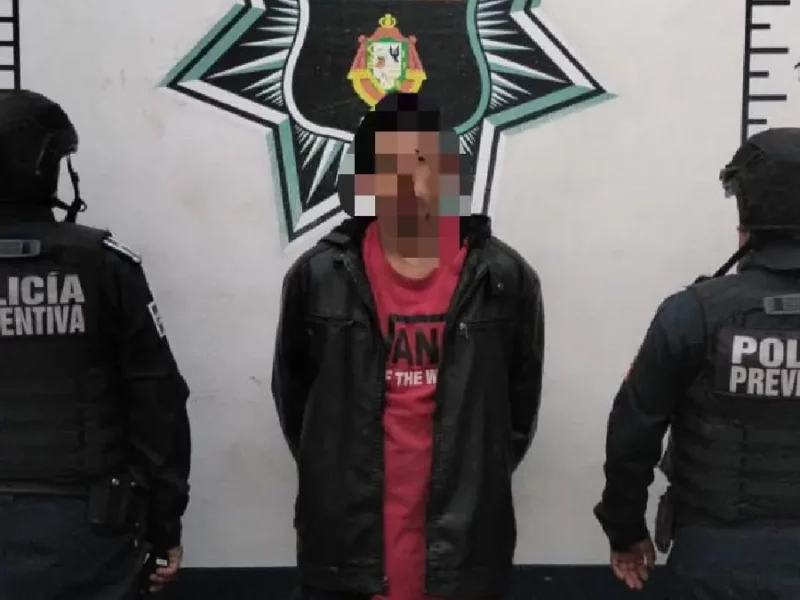 Seguridad ciudadana de Atlixco detiene a persona armada gracias a denuncia ciudadana