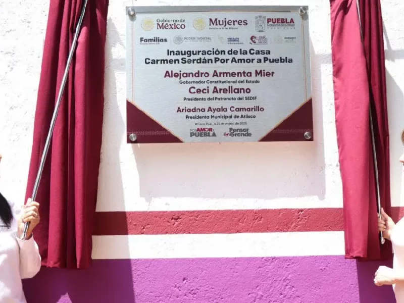 Presidenta del SEDIF y Ariadna Ayala inauguran casa Carmen Serdán en Atlixco para fortalecer protección a mujeres