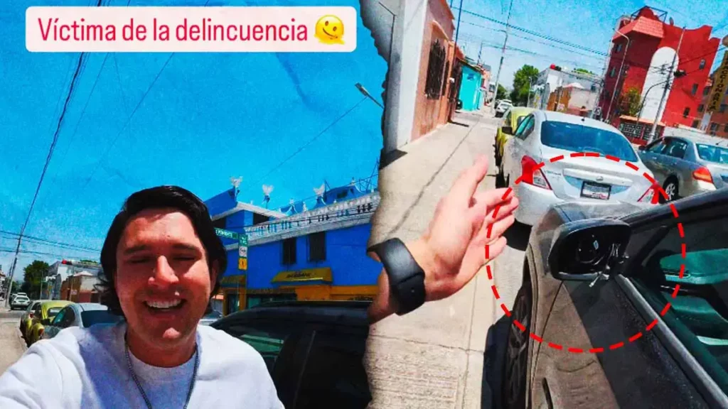 Influencer Adolfo Lazzari denuncia robo de autoparte en colonia La Paz, Puebla  