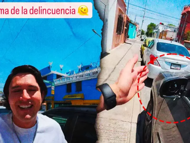 Influencer Adolfo Lazzari denuncia robo de autoparte en colonia La Paz, Puebla  