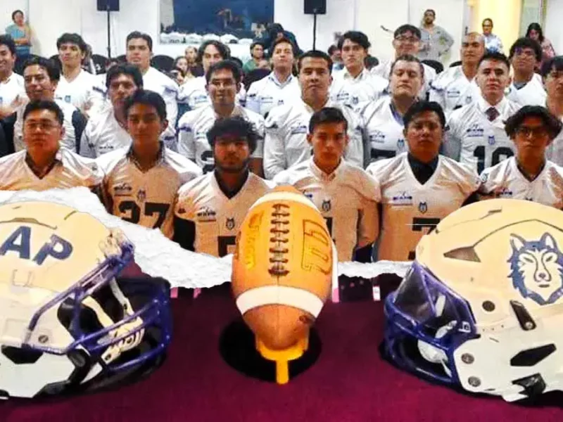 Equipo de Fútbol Americano Lobos BUAP inicia participación en Torneo colegial de la OFAMO  